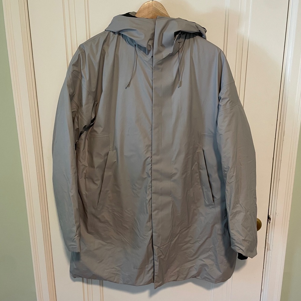 Viev Gemma Insulated Long Jacket Small Light Gray
